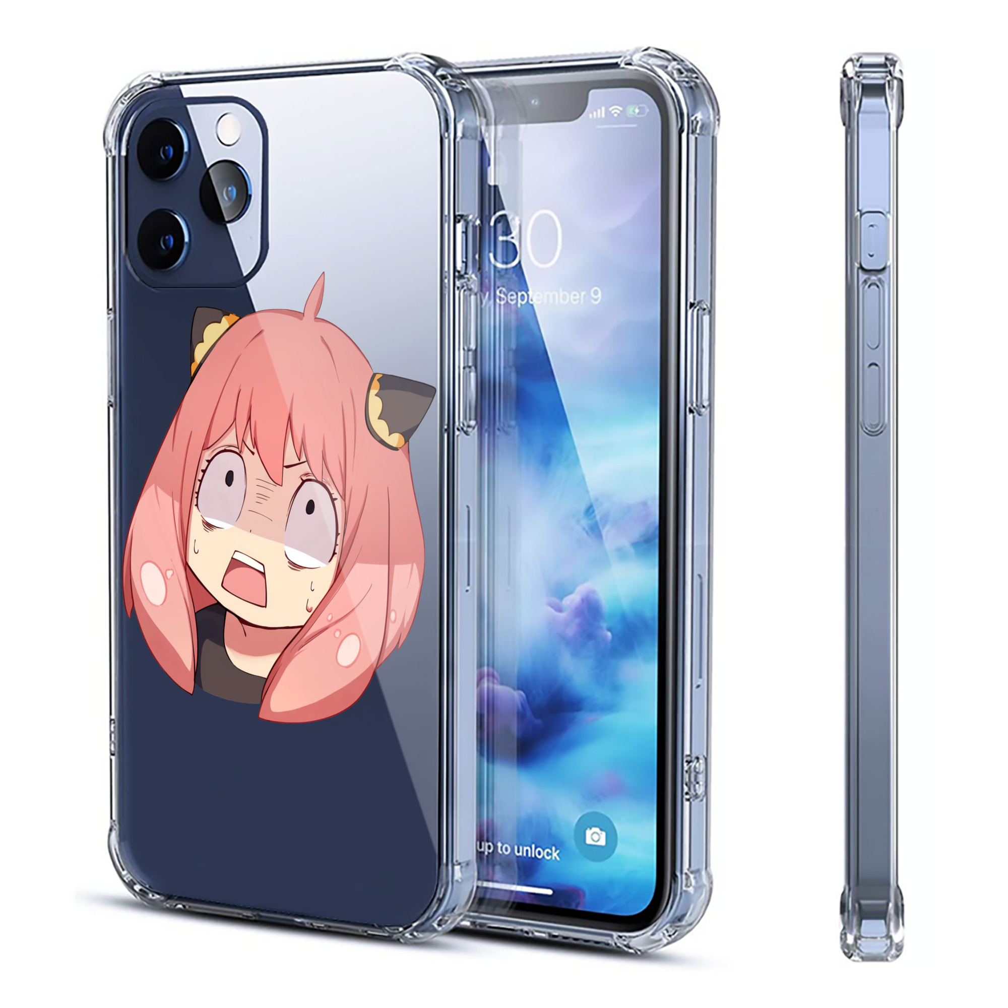 （画像用） SPY×FAMILY间谍家家酒 【iPhone 12シリーズ対応】透明スマホケース（クリアソフトケース）
